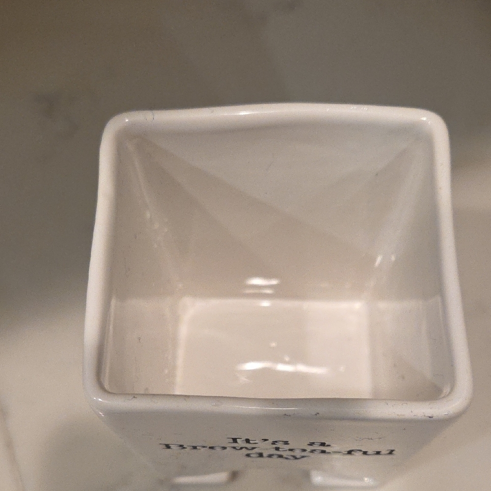 Mud Pie Ceramic Tea Bag Caddy - Picture 4 of 5